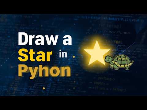 Python Turtle Graphics | How to Draw a Star Using a Loop