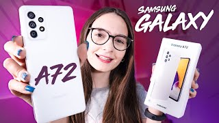 GALAXY A72 - SOM ESTÉREO, PROTEÇÃO IP67 e MAIS SERÁ que VALE A PENA UNBOXING E IMPRESSÕES