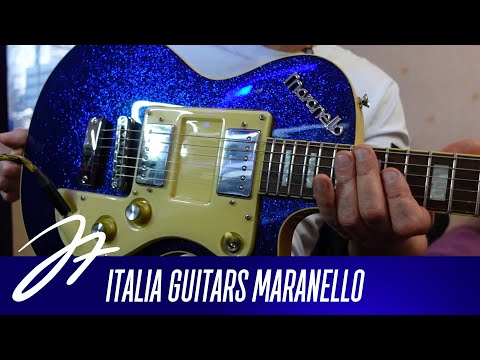 Italia Guitars Maranello Classic Guitar Blue - YouTube