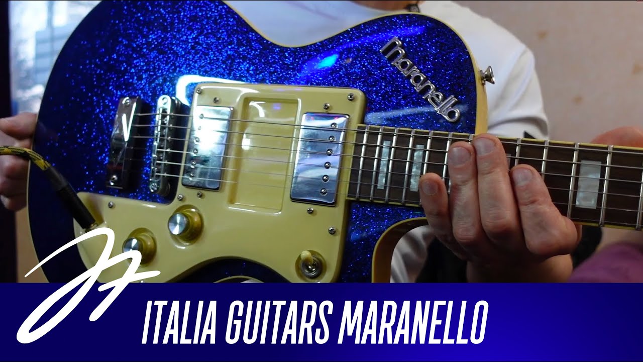 Italia Guitars Maranello Classic Guitar Blue - YouTube