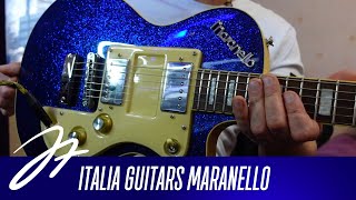Italia Guitars Maranello Classic Guitar Blue