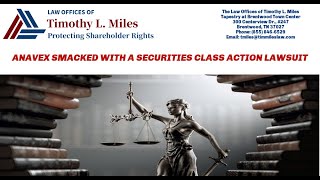 ANAVEX SMACKED WITH A SECURITIES CLASS ACTION LAWSUIT