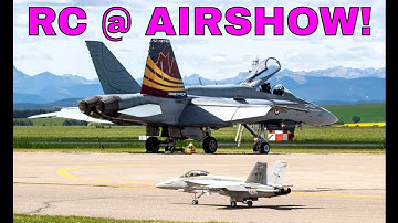 RC PILOTS AT AIR SHOW - Opening full scale airshow with RC Jet Flights