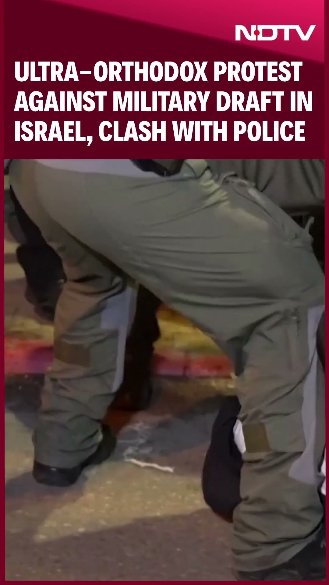 Israel News | Ultra-Orthodox Protest Against Military Draft In Israel, Clash With Police