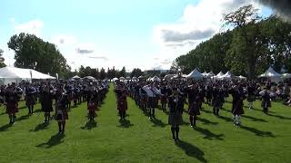 Massed Bands and Results - Closing Ceremony - 2025 Victoria Highland Games Saturday