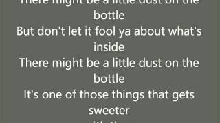Video thumbnail of "Dust On The Bottle, David Lee Murphy Lyrics"