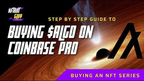 Buying ALGO - Using $BTC to buy $ALGO on #Coinbase Pro & moving the #ALGO to the Algorand wallet