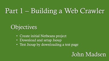 Part 1 - [How to Code] Building a Web Crawler/Scraper using Java, JSoup, and MySQL