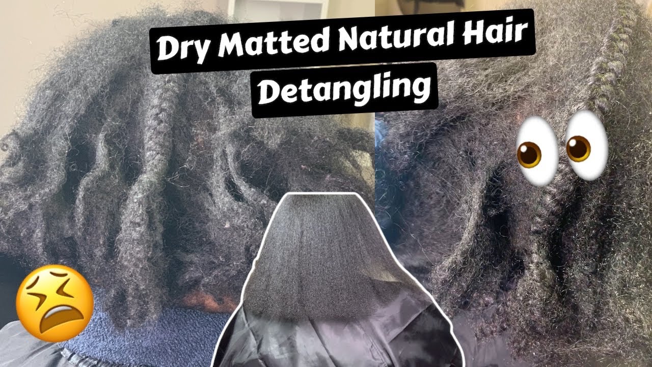 Detangling Extremely Dry /Matted Hair / All Natural Products YouTube