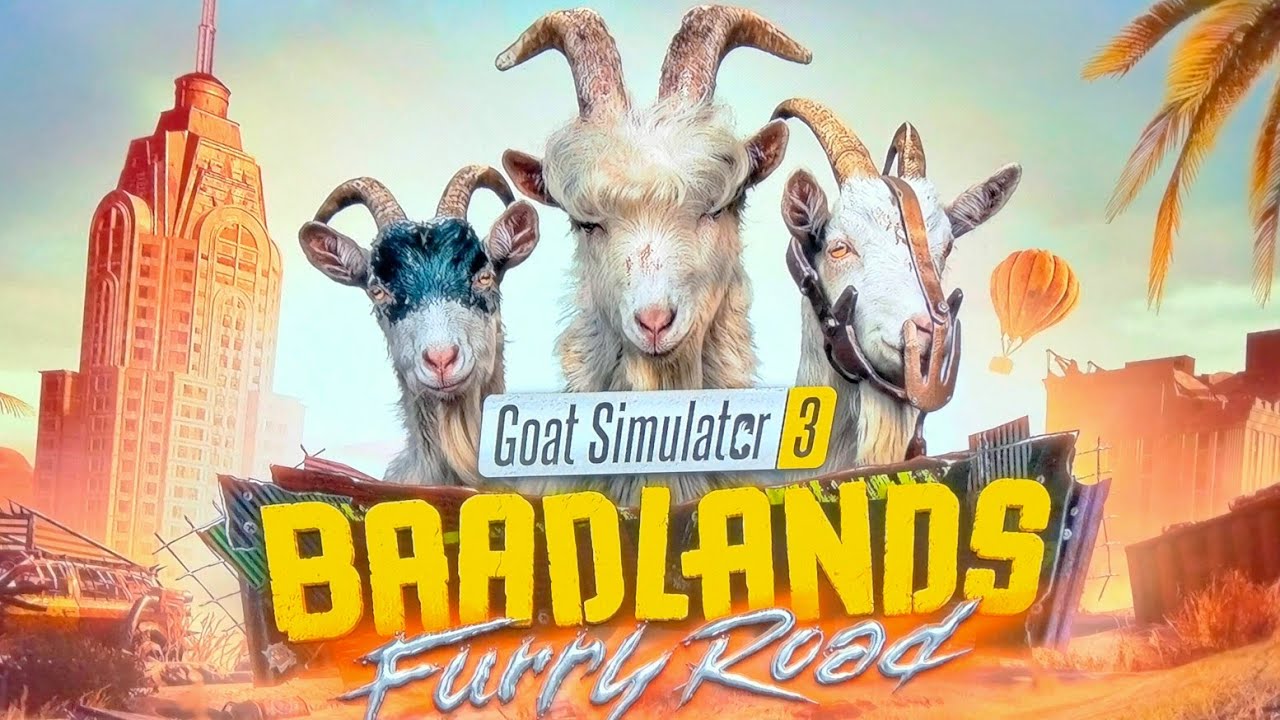 goat simulator 3 Baadlands fury road dlc trailer reaction