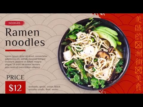 Asian Street Food Premiere Pro Templates