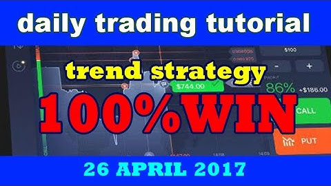 Binary Option Tutorial Trend Strategy 2017 IQ Option Trading 100% WIN