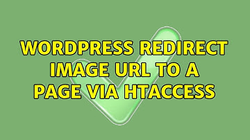Wordpress: Redirect Image Url to a page via htaccess