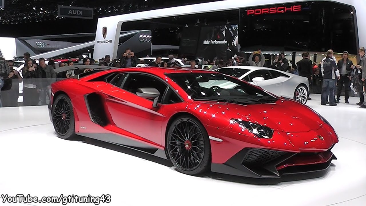 Lamborghini Aventador Sv Geneva Motor Show 15 Youtube