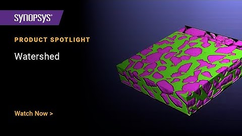 Watershed using Synopsys Simpleware software