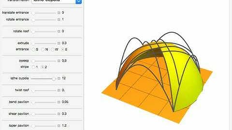 3D Transformations Applied to a NURBS Pavilion