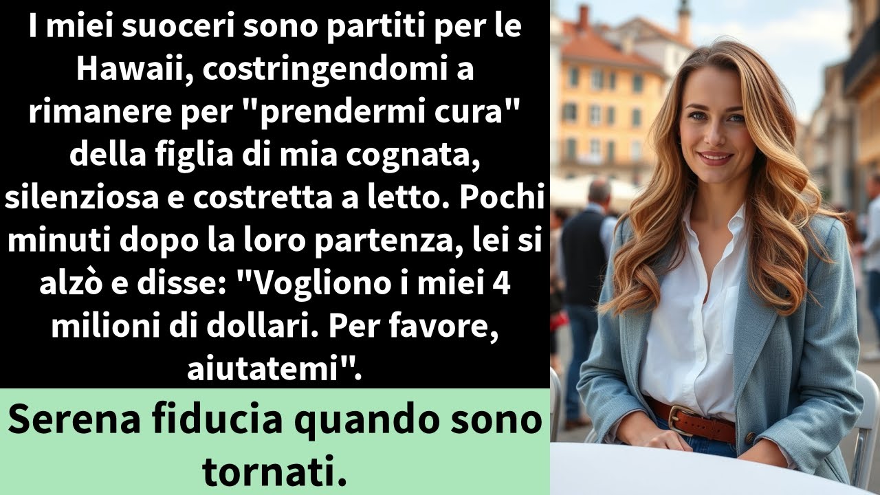 I miei suoceri sono partiti per le Hawaii, costringendomi a rimanere e a 