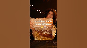 recreating the AI honey keyboard! 🍯 ⌨️ #asmr