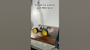 Simple car control with Web Server #esp32 #esp32project #car #remotecontrolcar #arduino #robot #ai