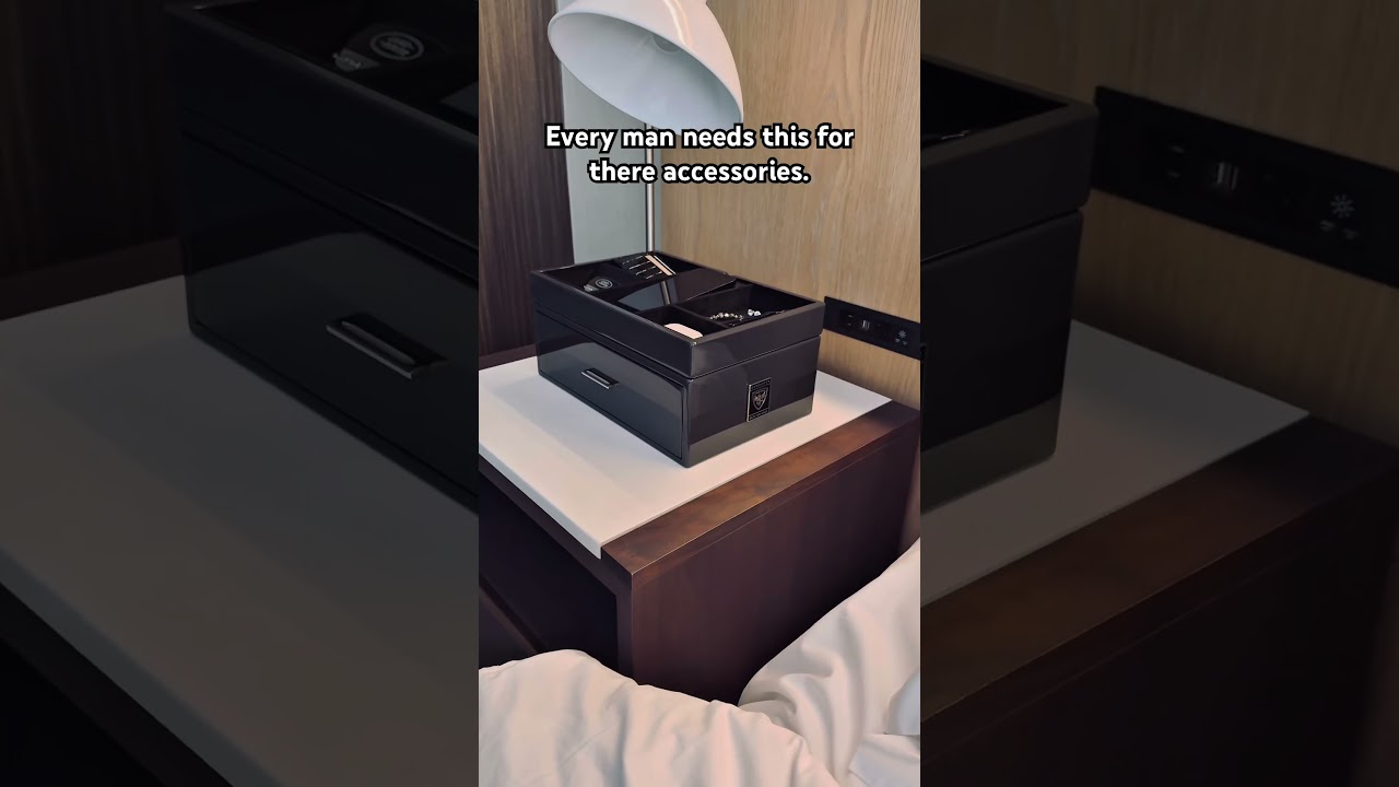 Men’s accessories. Luxury Jewelry box. 