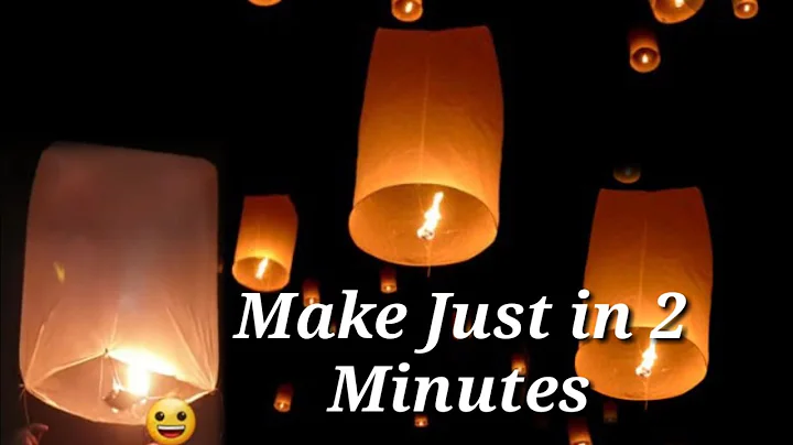How to Make A Sky Lanterns at Home , DIY Craft , How to Make Flying Light Balloon ,