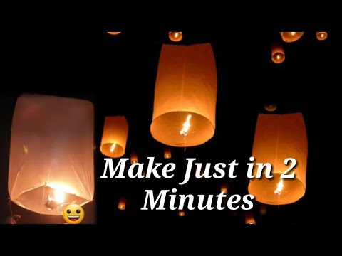 Video: How To Make A Flying Japanese Lantern