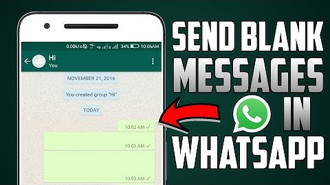 How To Send Blank/Empty Message On WhatsApp Working Method