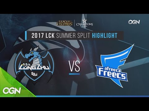 2017lcksummer [H/L 2017.06.25] Longzhu vs Afreeca Game3 - 2017 LCK Summer Split (롤챔스 하이라이트) 170626 E