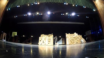 PPHS Set load in for The Tempest 2013 timelapse