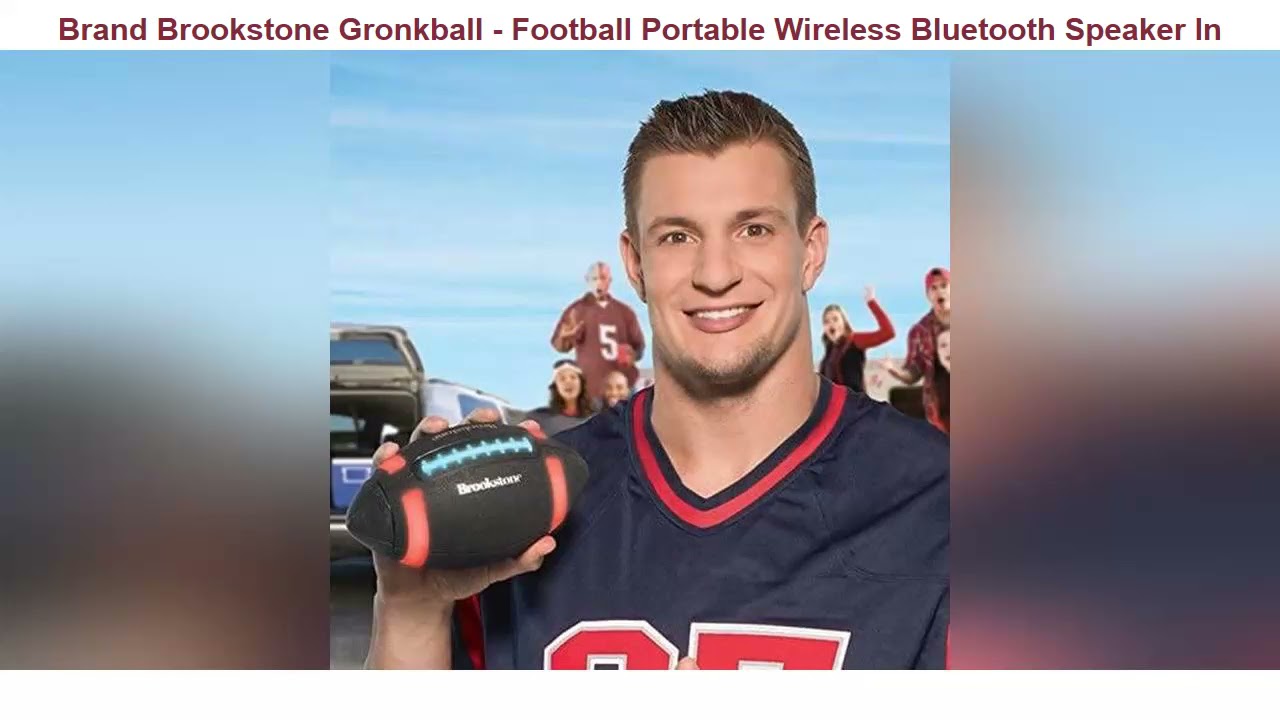 Brookstone Gronkball - Football Portable Wireless Bluetooth Speaker