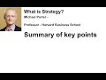 What is strategy - Michael porter - HBR article summary