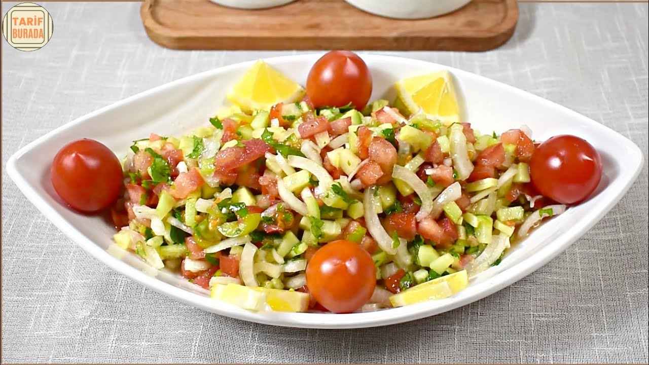 ÇOBAN SALATASI TARİFİ ✅????(Bu Salata Yemeğin Yanında Şahane)