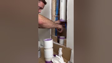 Repair Coupling on a 3” vent #plumbingservice #sparkies #electrician #trades #coupling #primer #pvc