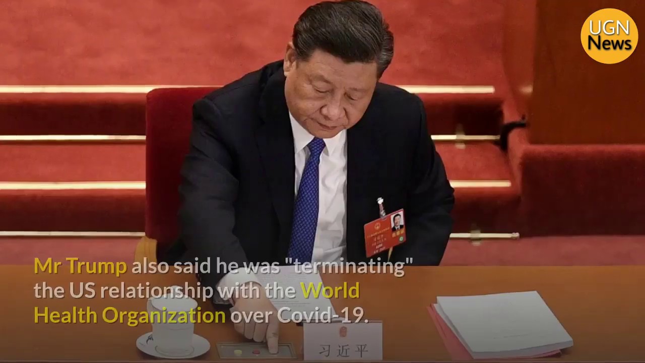 Trump targets china over hong kong security law