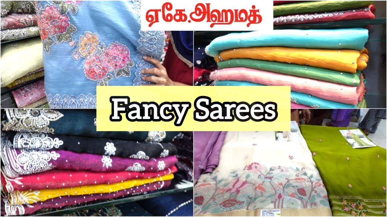 Ak Ahamed all trending Fancy sarees |space silks designer sarees and branded catalog sarees Diwali