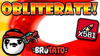 x581 Heavy Bullets! 50 MILLION Damage Shots! Obliterator, OBLITERATE!!! | Brotato