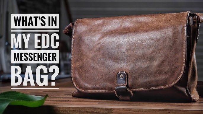 Roosevelt Buffalo Leather Satchel Messenger Bag - Large | Amber Brown