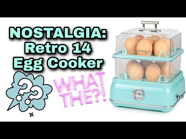 Nostalgia Classic Retro 14-Capacity Egg Cooker - Aqua - 9722401