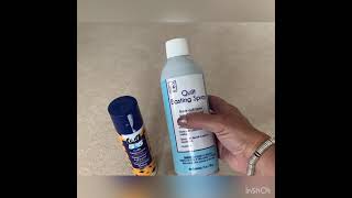Temporary basting spray
