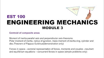 KTU| EST100|ENGINEERING MECHANICS|MODULE 3|Centroid Problem 1