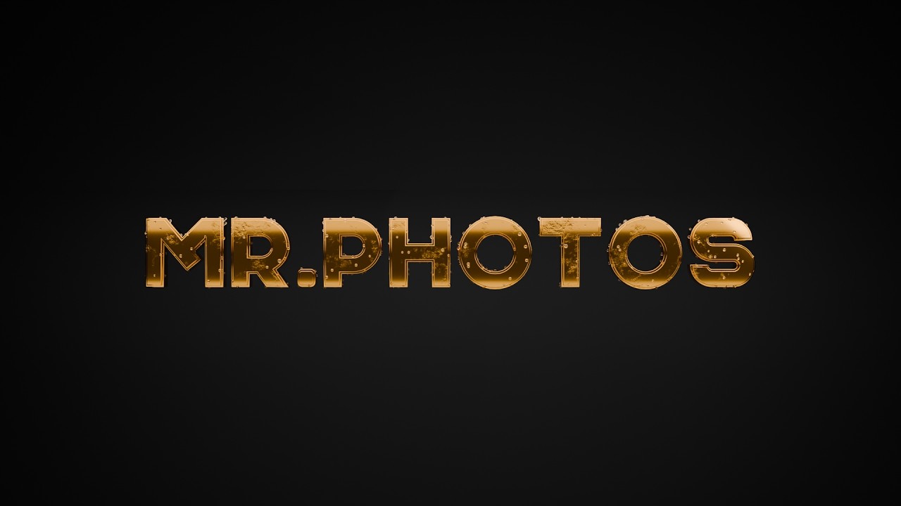 Blender Golden Text Effect සිංහලෙන් ⚡ | Mr.photos - 3D - YouTube