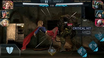 Injustice 2 Mobile How to Double Tag in combo infinity Supergirl