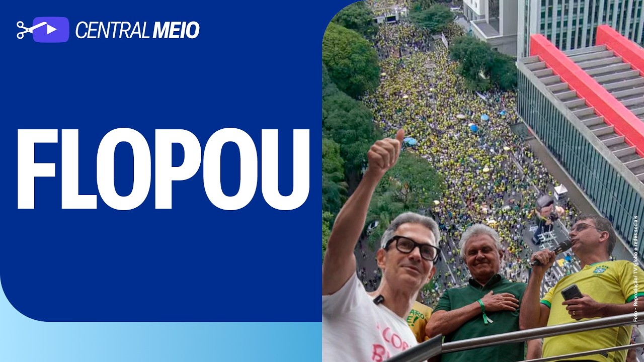Atos contra Lula e ministros do STF com Flávio Bolsonaro, Caiado e Zema foram um fiasco da direita
