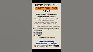 Option Elimination Challenge (Day 2)for UPSC Prelims2026 #iasprelims2026