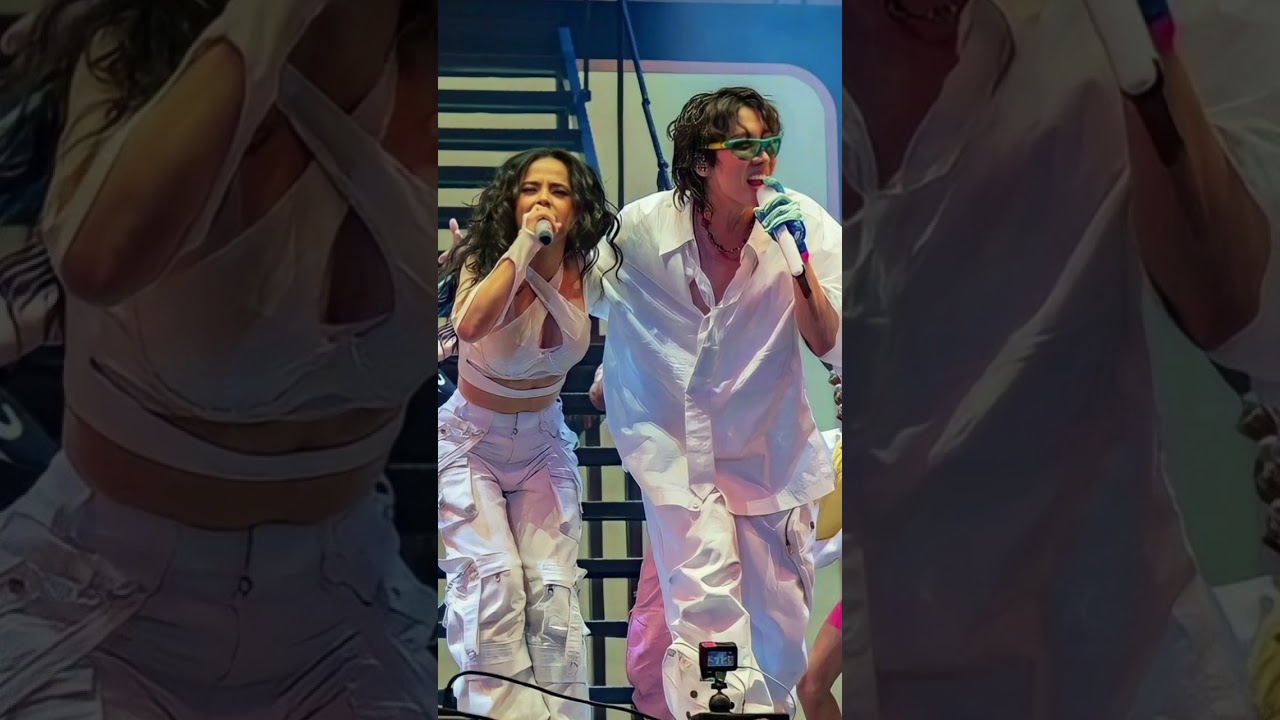 Photos of J-Hope with a foreign artist in a theater for a solo song 😍🥰 