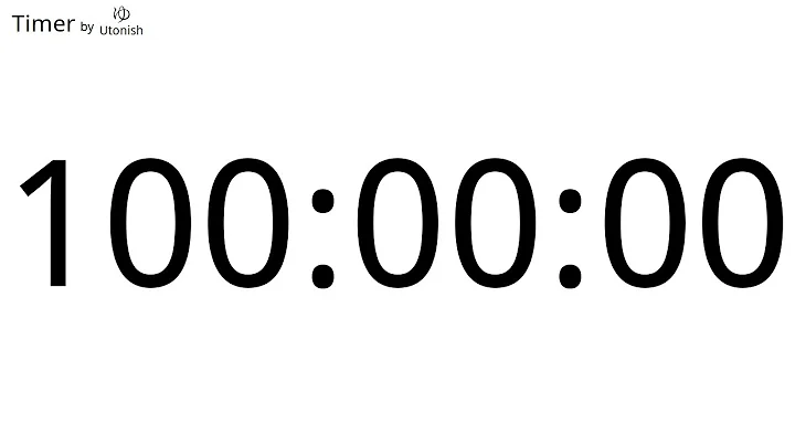 100 Hour Countup Timer