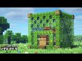 ⚒️ Minecraft : How To Build a Oak Leaves Cube House_[마인크래프트 건축 : 나뭇잎 큐브 집 만들기]