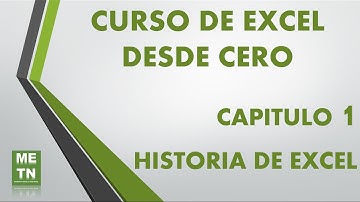 Curso de Excel Básico Capitulo 1 | Historia de Excel