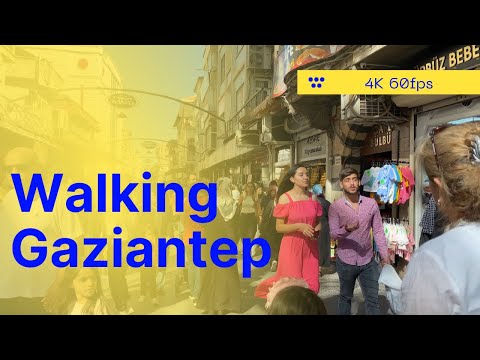 Gaziantep Walking Tour | October 2022 | 4k 60fps | Virtual Tour Turkey