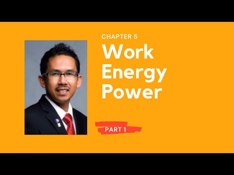 CHAPTER 5: WORK ENERGY AND POWER